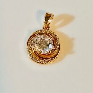 Elegant Gold and Silver Pendant